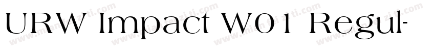URW Impact W01 Regul字体转换